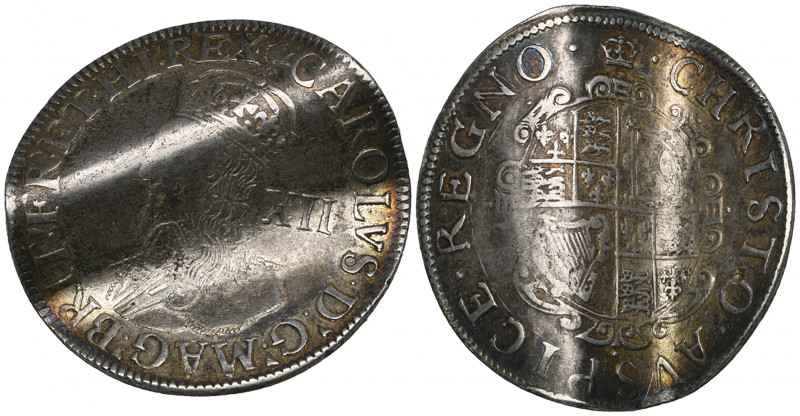 Charles I, Tower mint, a shilling of fine workmanship, group E, m.m. crown over ...