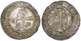 *Charles I Aberystwyth mint, groat, m.m. book. smaller bust left, reverse plumes with bands, 1.99g (N.2338; S. 2893; Morrieson A-2; SCBI Brooker 769),...