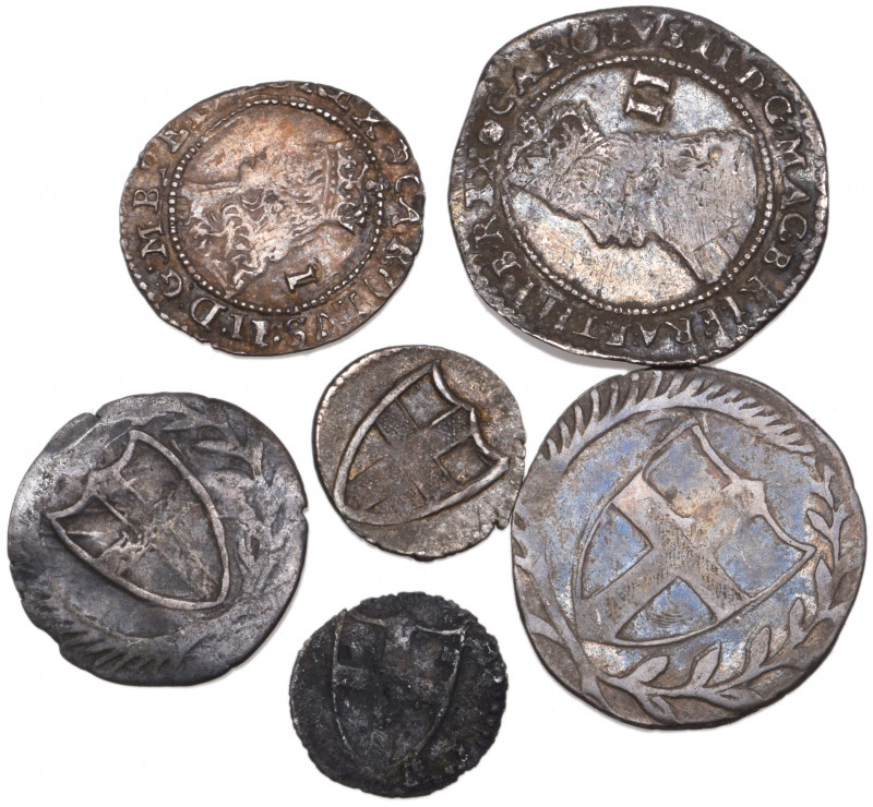 Commonwealth (1649-60), halfgroat, penny, halfpennies (2) (N.2728, 2729, 2730; S...