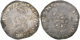 *Charles II, Second Hammered Coinage, shilling, m.m. crown on obverse only, crowned bust left with mark of value, no inner circles, 5.94g (E.S.C. 1013...