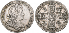 *George I, crown, 1716 roses and plumes, lettered edge reads secvndo (S.3639; Bull 1540; E.S.C. 110), about very fine

Estimate: GBP 500 - 700