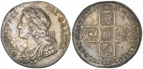 *George II, young head, shilling, 1728, rev., plain in angles (E.S.C. 1191; Bull 1698; S. 3699), haymarked in field before bust, about extremely fine ...