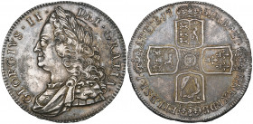 *George II, old head, crown, 1751 vicesimo qvarto (E.S.C. 128; S. 3690), surface scuffs, good very fine

Estimate: GBP 700 - 900