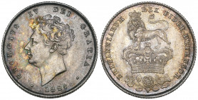 *George IV, shilling, 1826, bare head type (E.S.C. 1254; Bull 2405; S. 3812), mint state, deeply toned

Estimate: GBP 100 - 150
