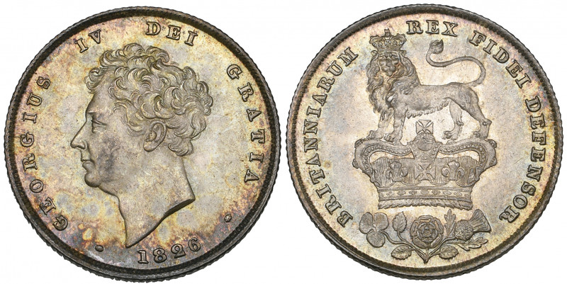 *George IV, shilling, 1826, bare head type (E.S.C. 1256; Bull 2409; S. 3812), mi...