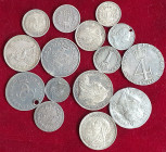 Victoria, old head, maundy set, 1899, good extremely fine and toned; with Britannia groat, 1848, about extremely fine and earlier small silver and mau...