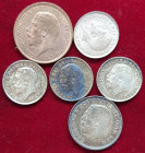 George V, shilling, 1912, sixpences (4), 1911 (3), 1914 and halfpenny, 1911, all mint state (6)

Estimate: GBP 80 - 120