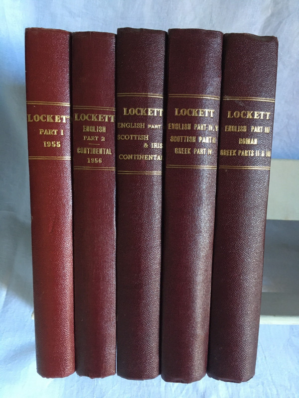 Glendining & Co, The R.C. Lockett collection, five volumes comprising (i) Englis...