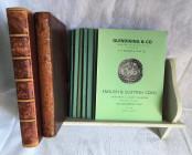 Sale catalogues, comprising (i), J.B. Bergne, 20 May 1873, hand priced with buyers and annotations, full leather binding, (ii), Astronomer (McClean), ...