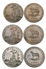 Bedfordshire, Leighton Buzzard, Chambers, Langston, Hall & Co., halfpennies, 1794 (3), two with issuer’s name on edge, other with plain edge (D. & H. ...