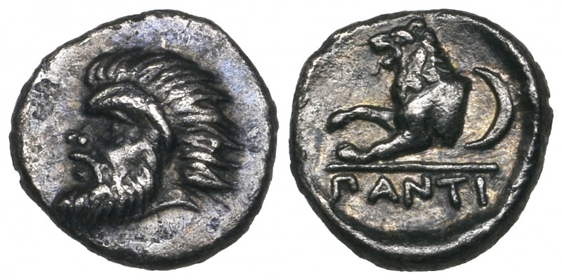 *Thrace, Panticapaeum, obol, c. 380- 370 BC, bearded head of Pan left, rev., for...