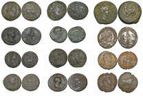 Augustus (27 BC-AD 14), as, rev., C.A in wreath, 8.64g (RPC 2234); Trajan, as, rev., S.C in wreath, 10.63g (RIC 644); Hadrian, as, rev., Tyche seated ...