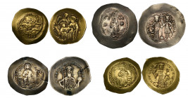 Late Byzantine, histamena of Constantine X, 4.38g (S. 1847), good very fine; and Alexius I, electrum, 4.33g (S. 1893), cracked and plugged; electrum a...
