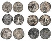 Counts of Flanders, Arras, kleine denarius (6), circa 1140-1180, all moneyer Simon (Gh. 105, 105 var. 106, 107, 109, 117), mostly very fine (6)

Est...