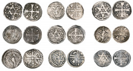 Counts of Flanders, Filips van de Elaas (1168-91), kleine denarius, Ypres (Gh. 1127 var.); other Ypres kleine denarius (8), circa 1180-1220 (4) (Gh.21...