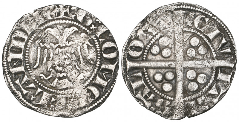 Counts of Flanders, Gwijde van Dampiere (1280-1305) sterling met de adelaar, Aal...