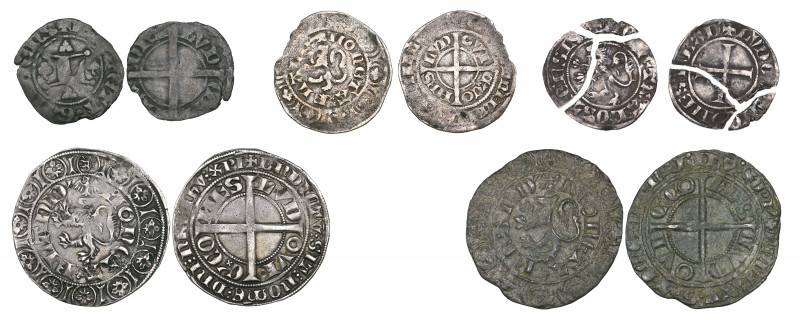 Counts of Flanders, Lodewijk van Nevers, groot met de leeuw, Ghent (1341-43), we...