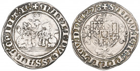 Dukes of Burgundy, Maria van Bourgondie, dubbel-vuurijzer, 1478 Bruges, 2.99g (v.G. & H. 39-3b), good very fine

Estimate: GBP 180 - 220