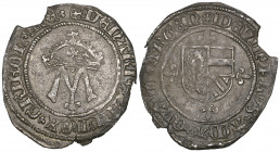 Habsburg Period, Filips de Schone under the Regency of Archduke Maximilian, Third period, groot, Bruges, 1.60g (71-5a), edge chipped, very fine and sc...