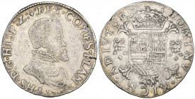 Spanish Netherlands, Philip II half-filipsdaalder, 1563, Bruges, m.m.lis on obverse (v.G. & H. 211-7b; Delm 64), very fine and scarce

Estimate: GBP...