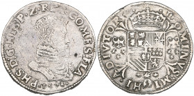 Spanish Netherlands, Philip II, filipsdaalder, 1574, Bruges, m.m. lis on reverse, obv. legend ends :fla (v.G. & H. 210-7d; Delm. 36), very fine

Est...