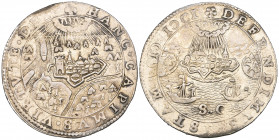 Spanish Netherlands, Albert and Isabella, Capture of Rijnberg and Siege of Ostende, 1601, silver jeton, 6.06g (Dugn. 3521), very fine, rare in silver...