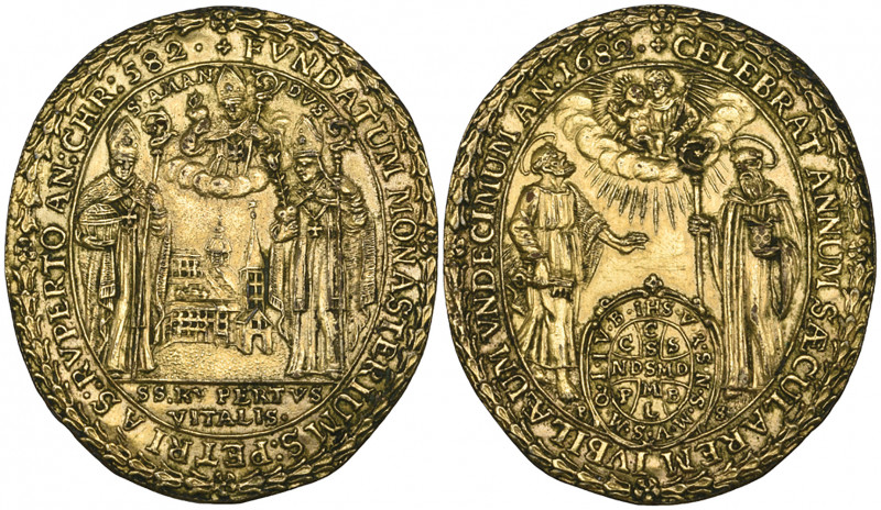 Austria, Salzburg, Maximilian Gandolf von Küenberg (1668-87),100th Anniversary o...