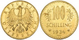 *Austria, Republic, 100 schilling, 1934 (F. 520), light scuffs, good extremely fine

Estimate: GBP 800 - 1000