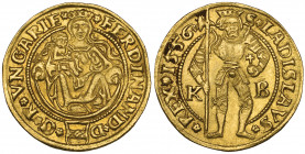 *Hungary, Ferdinand I, goldgulden, 1556, Kremnitz, 3.55g (F.48), better than very fine

Estimate: GBP 600 - 800