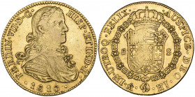 *Mexico, Ferdinand VII (1808-21), 8 escudos, 1810 hj (Cal. 1783), usual weakness, better than very fine

Estimate: GBP 900 - 1000