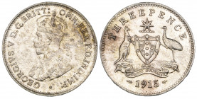 *Australia, George V, threepence, 1915, London, obverse surface marks, extremely fine, reverse better, rare thus

Estimate: GBP 300 - 400