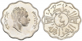 *Iraq, Faisal II, proof 4 fils, 1953 (KM 111), mint state, 200 proofs struck. Ex Dr. E. Burstal collection.

Estimate: GBP 300 - 400