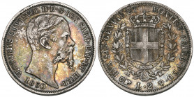 *Italy, Kingdom of Sardinia, Vittorio Emanuele II (1849-78), 2 lire, 1850 Turin (Pag. 392), about very fine and rare

Estimate: GBP 200 - 300