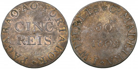 Portugal, Madeira, I.W. Phelps & Co., bronze token for 50 reis, 1802, without countermark, about extremely fine, scarce

Estimate: GBP 60 - 80