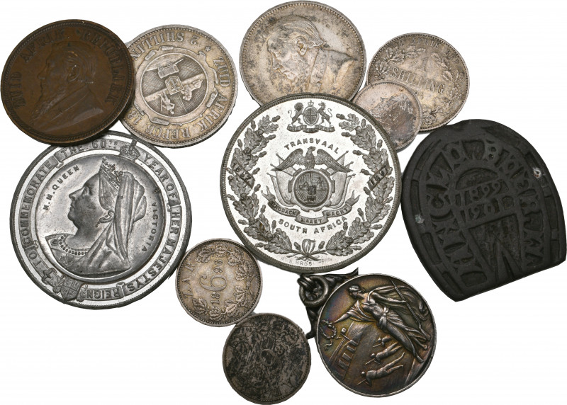 South Africa, Z.A.R., Kruger, florins (2), 1893, 1896, shilling, 1894, sixpences...