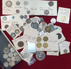 Miscellaneous World coins (95), a diverse group, some in silver, several U.S. including quarter-dollar, 1918, this extremely fine, also British Guiana...