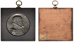 Italy, Antonio Abondio (1538-91), Maximilian II (Holy Roman Emperor, 1564-76), lead uniface medal, bust right, signed A:B;, 56mm (cf. Habich 3412; Kre...