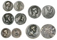 Italy, Valerio Belli (c.1468-1546), small medals after the antique in bronze (3) comprising M. Furius Camillus , 27mm (Attwood 365; Burns 227), Themis...
