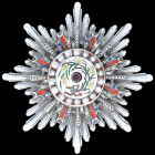 *China, Republic, Order of the Precious Brilliant Golden Grain, Fifth Class, badge of uncertain type, lacking suspension, in silver and enamels, with ...