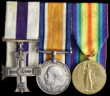 *An Excellent Great War ‘Trench Raid’ Military Cross Group of 3 awarded to Second Lieutenant Sidney Walton Pacey, 1st/5th Battalion, East Lancashire R...