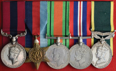 *An Impressive WW2 ‘Fighting Patrol’ Distinguished Conduct Medal and Efficiency Medal Group of 5 awarded to Company Sergeant Major John Caveney, 4th B...