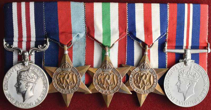 *A Second World War Military Medal Group of 5 awarded to Acting-Corporal Vincent...