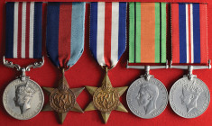 *The Unique East Lancashire Regiment ‘Casualty M.M.’ Group of 5 awarded to Warrant Officer Class II Robert Arthur Montgomery, 1st Battalion, East Lanc...