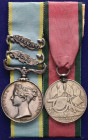 A Crimean War Pair awarded to Private Michael Boyle, 30th (Cambridgeshire) Foot, comprising: Crimea, 1854-56, 2 clasps, Alma, Inkerman (Pte M. Boyle. ...