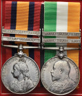 A Boer War Pair awarded to Surgeon James Ward Summerhayes M.D., East Lancashire Regiment, who served as Surgeon in charge of the Brandfort Military Ho...