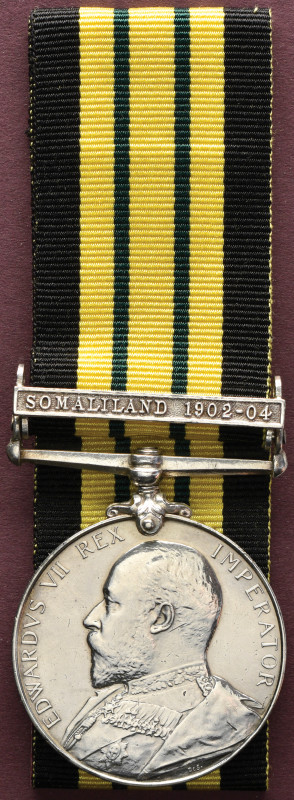 *A Regimentally Rare A.G.S. Somaliland to Private Percy Dunbar, 2nd Battalion, E...