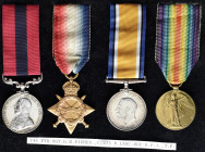 *A Great War D.C.M. Group of 4 awarded to Sergeant-Fitter Harry Medhurst Fisher, 275th Company, West Lancashire Brigade, Royal Field Artillery, who re...