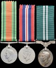 *A WW2 Air Efficiency Group of 3 awarded to Flight Lieutenant Leonard Alfred Sandford, Auxiliary Air Force, comprising: Defence and War Medals, 1939-1...