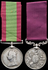 A Second Afghan War L.S.G.C. Pair awarded to Gunner J. Axley, Royal Artillery, comprising: Afghanistan, 1878-80, no clasp (4788. Gunr. J. Axley. 13/8t...