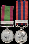 An I.G.S. ‘Jowaki 1877-8’ and Second Afghan War Pair awarded to Private Albert Brabner, 51st Foot (King’s Own Yorkshire Light Infantry), comprising: I...